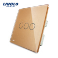 Livolo Novo Tipo Home Automation Toughened Vidro Interruptor de Toque VL-C303I-61